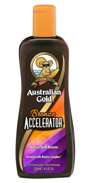 Australian Gold Bronze Accelerator Donkere Bruiningslotion 250 ml in de groep BEAUTY & HEALTH / Huidsverzorging / Zonnebank / Zonnebescherming bij TP E-commerce Nordic AB (C80593)