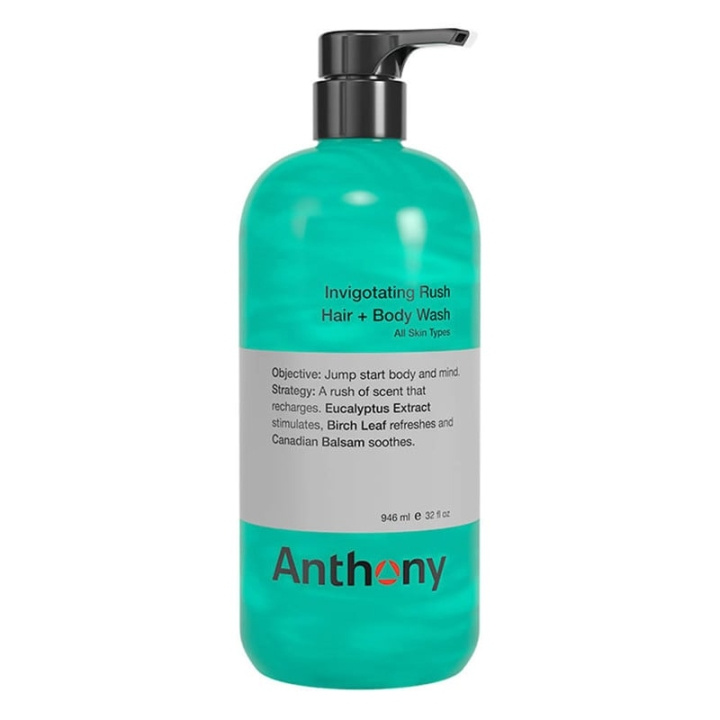 Anthony Invigoration Rush Haar + Lichaam Shampoo 946 ml in de groep BEAUTY & HEALTH / Haar & Styling / Haarverzorging / Shampoo bij TP E-commerce Nordic AB (C80617)