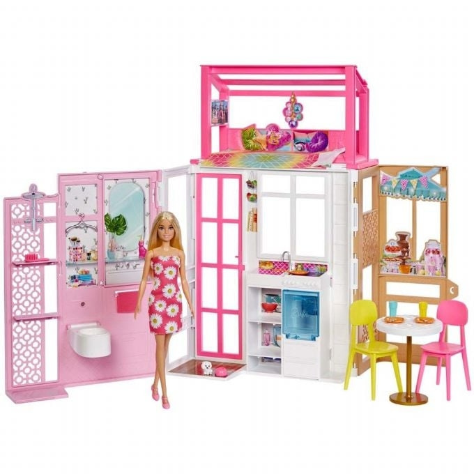 Barbie Huis met pop (HCD48) in de groep SPEELGOED, KINDER- & BABYPRODUCTEN / Speelgoed / Docks & Accessoires bij TP E-commerce Nordic AB (C80625)