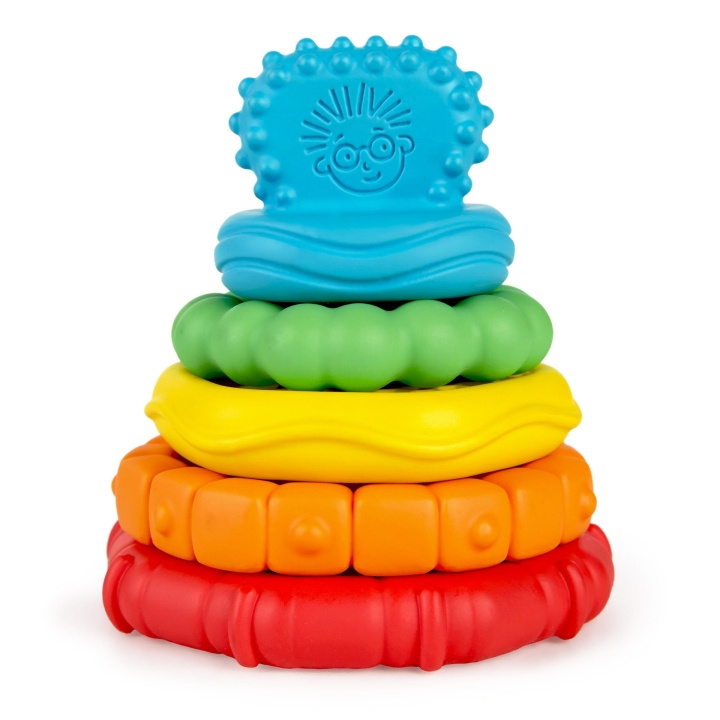 Baby Einstein Stack & Teethe™ Multi-Textured Bijtspeeltje - (BE-12356) in de groep SPEELGOED, KINDER- & BABYPRODUCTEN / Babyspeelgoed / Activiteitenspeelgoed bij TP E-commerce Nordic AB (C80638)