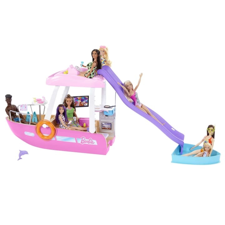 Barbie DreamBoat Speelset (HJV37) in de groep SPEELGOED, KINDER- & BABYPRODUCTEN / Speelgoed / Docks & Accessoires bij TP E-commerce Nordic AB (C80682)