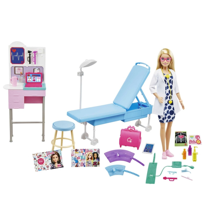 Barbie Dokter pop en speelset (GWV01) in de groep SPEELGOED, KINDER- & BABYPRODUCTEN / Speelgoed / Docks & Accessoires bij TP E-commerce Nordic AB (C80705)