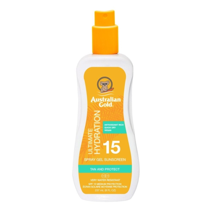 Australian Gold Ultieme Hydratatie Spray Gel SPF 15 237 ml in de groep BEAUTY & HEALTH / Huidsverzorging / Zonnebank / Zonnebescherming bij TP E-commerce Nordic AB (C80735)