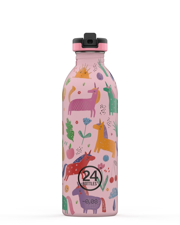 24Bottles - Kids Collectie - Urban fles 500 ml met sportdeksel - Magic Friends (24B914) in de groep SPORT, VRIJE TIJD & HOBBY / Buitenrecreatie / Thermosflessen & Waterflessen bij TP E-commerce Nordic AB (C80739)