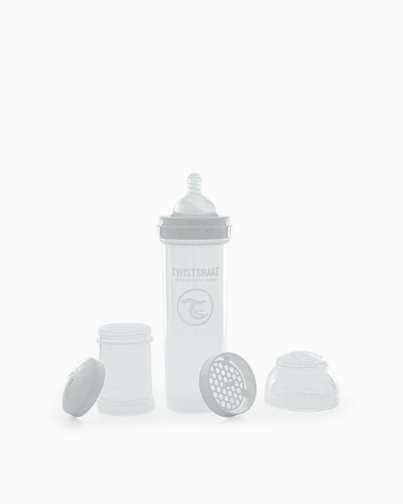 Twistshake Antikoliek Babyfles Wit 330 ml in de groep SPEELGOED, KINDER- & BABYPRODUCTEN / Eten & Drinken / Babyflessen & Accessoires bij TP E-commerce Nordic AB (C81007)