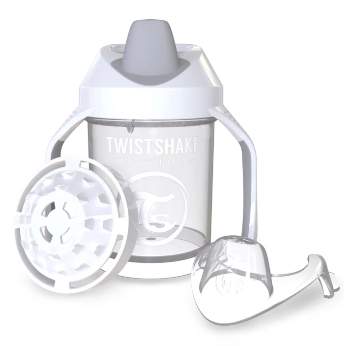 Twistshake Mini beker 4+m wit 230 ml in de groep SPEELGOED, KINDER- & BABYPRODUCTEN / Eten & Drinken / Babyflessen & Accessoires bij TP E-commerce Nordic AB (C81078)