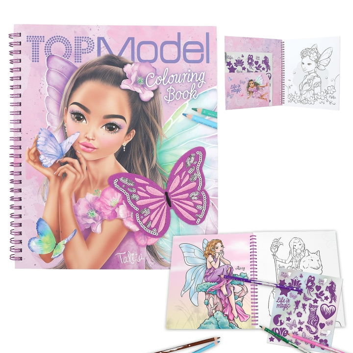 TOPModel Kleurboek met pailletten FAIRY LOVE ( 0412976 ) in de groep SPEELGOED, KINDER- & BABYPRODUCTEN / Speelgoed / Ambachten bij TP E-commerce Nordic AB (C81202)