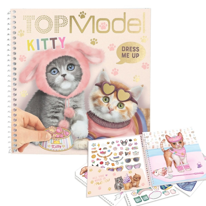 TOPModel Dress Me Up Stickerboek KITTY (0412965) in de groep SPEELGOED, KINDER- & BABYPRODUCTEN / Speelgoed / Ambachten bij TP E-commerce Nordic AB (C81290)