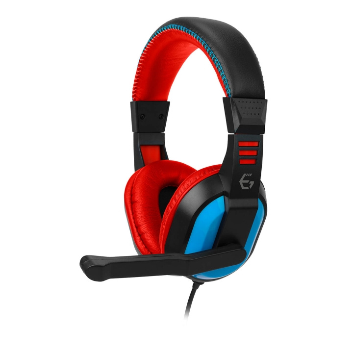 EgoGear Headset SHS10 Röd/Blå Trådat 3.5mm för NSW in de groep HOME ELECTRONICS / Spelconsoles en accessoires / Nintendo Switch / Accessoires bij TP E-commerce Nordic AB (C81319)