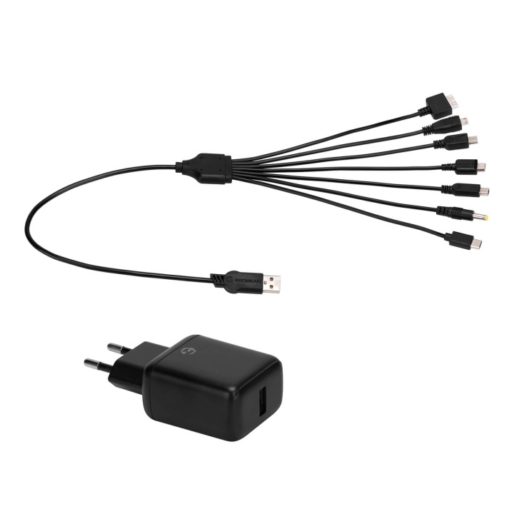 EgoGear 7-i-1-kabel SCH7 AC-adapter för Retrokonsoler in de groep HOME ELECTRONICS / Spelconsoles en accessoires / Overige games bij TP E-commerce Nordic AB (C81327)