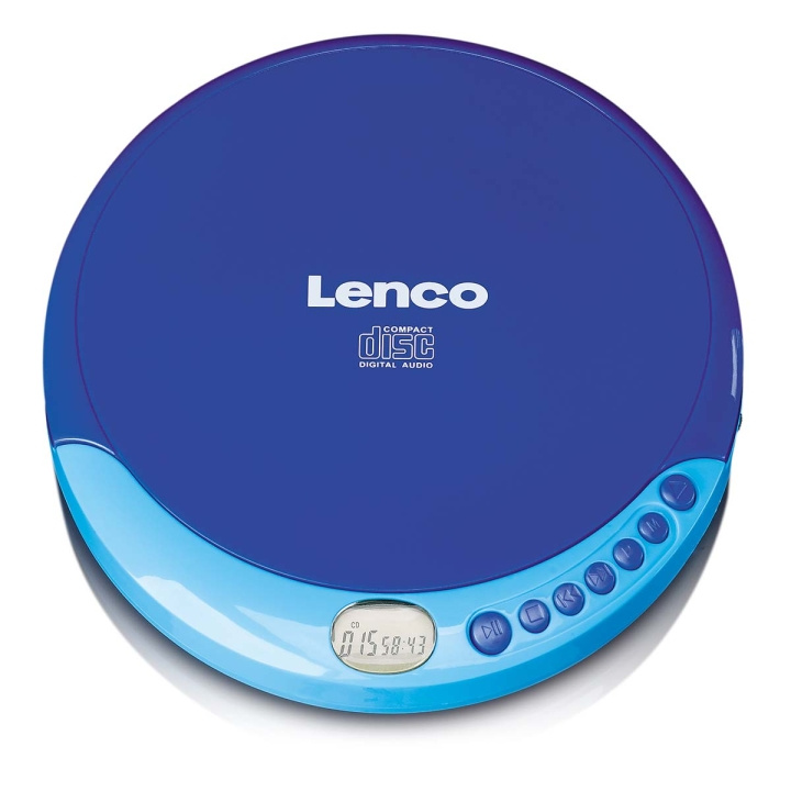 Lenco Draagbare CD-speler met oplaadfunctie Blauw in de groep HOME ELECTRONICS / Audio & Beeld / Thuisbioscoop, Hifi en Draagbaar / Draagbare audiospelers / CD spelers bij TP E-commerce Nordic AB (C81424)