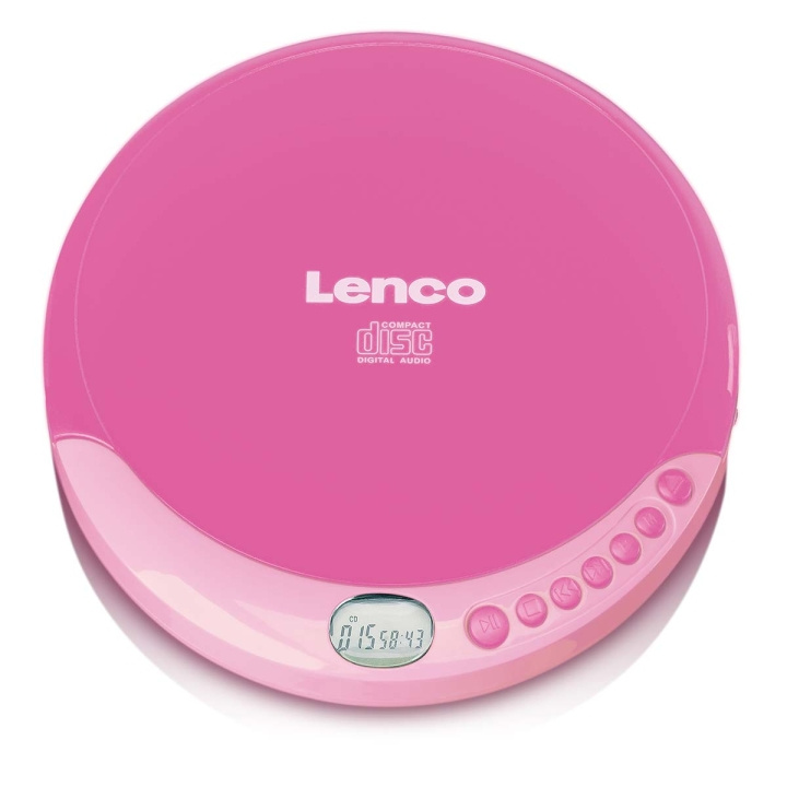 Lenco Draagbare CD-speler met oplaadfunctie Roze in de groep HOME ELECTRONICS / Audio & Beeld / Thuisbioscoop, Hifi en Draagbaar / Draagbare audiospelers / CD spelers bij TP E-commerce Nordic AB (C81425)