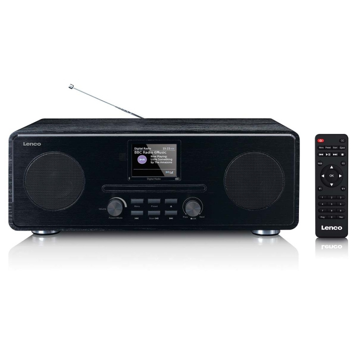 Lenco DAB+ FM-radio met CD MP3-speler Bluetooth Zwart in de groep HOME ELECTRONICS / Audio & Beeld / Thuisbioscoop, Hifi en Draagbaar / Radio & Wekkers / Draadloze audiozender bij TP E-commerce Nordic AB (C81426)