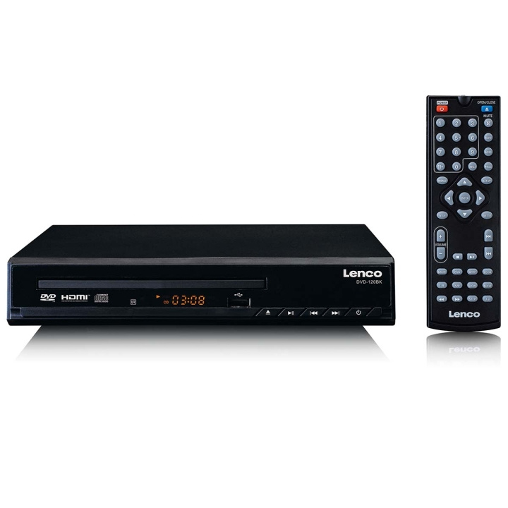 Lenco DVD-speler met HDMI en afstandsbediening Zwart in de groep HOME ELECTRONICS / Audio & Beeld / Thuisbioscoop, Hifi en Draagbaar / Blu-ray- en dvd-spelers bij TP E-commerce Nordic AB (C81428)