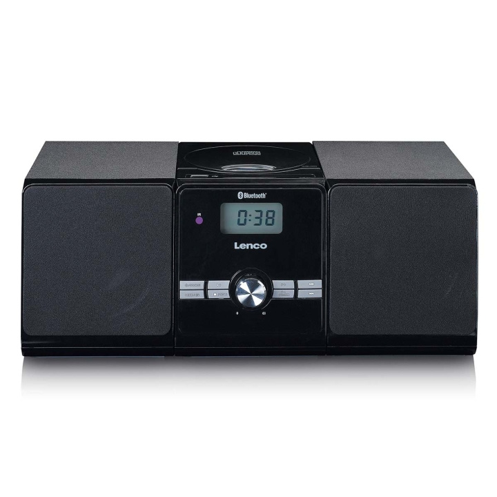 Lenco Micro set met CD/MP3 Bluetooth USB afstandsbediening Zwart in de groep HOME ELECTRONICS / Audio & Beeld / Thuisbioscoop, Hifi en Draagbaar / Draagbare audiospelers / CD spelers bij TP E-commerce Nordic AB (C81433)