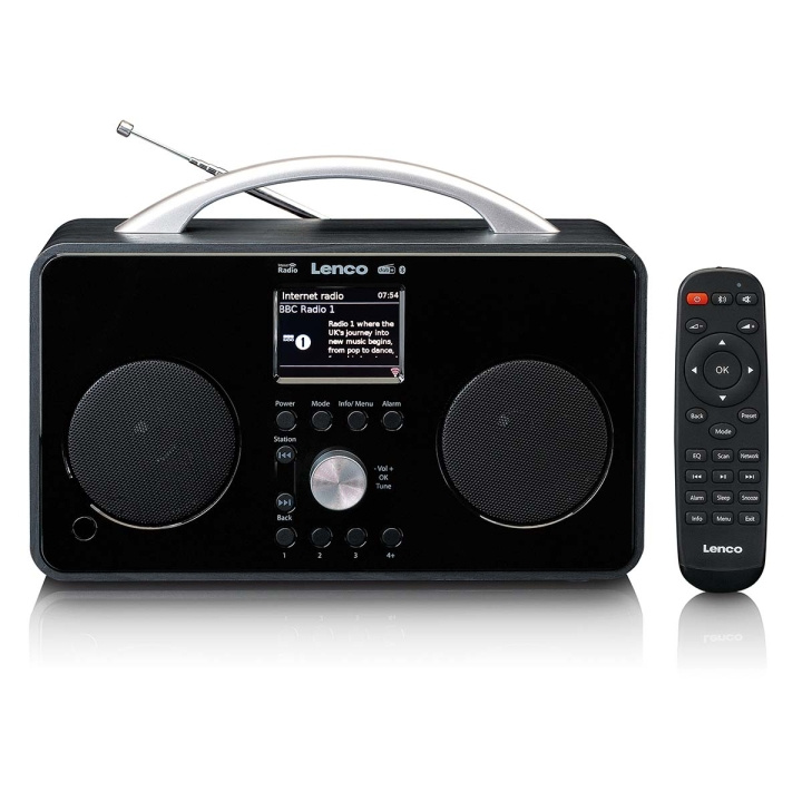 Lenco Internet DAB+/FM-radio met Bluetooth-afstandsbediening en oplaadbare batterij in de groep HOME ELECTRONICS / Audio & Beeld / Thuisbioscoop, Hifi en Draagbaar / Radio & Wekkers / internetradio bij TP E-commerce Nordic AB (C81435)