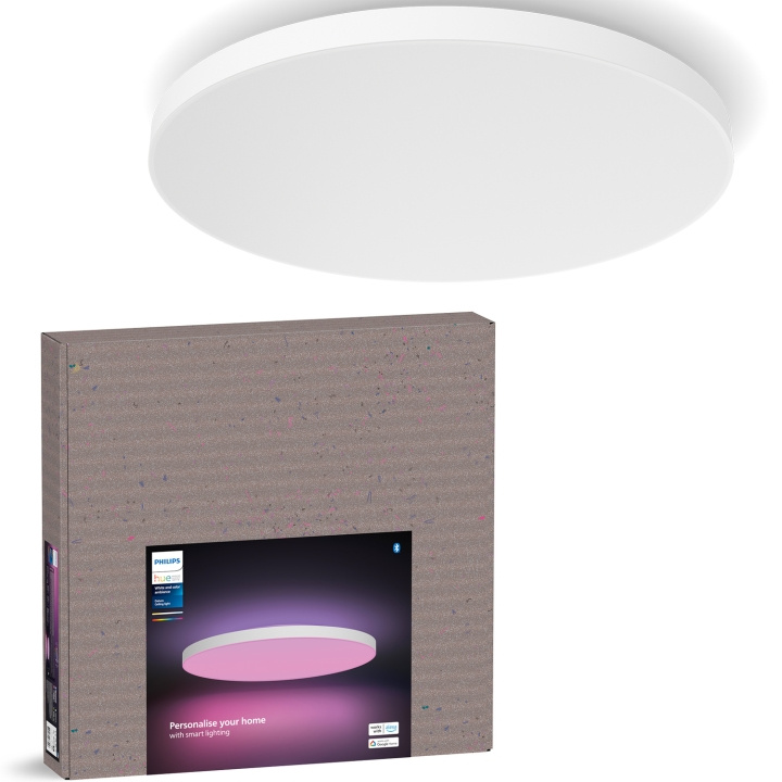 Philips Hue Datura stor takplafond Ø57,4 cm White and color ambiance 4850 lm in de groep HUISHOUDEN & TUIN / Smart home / Slimme verlichting bij TP E-commerce Nordic AB (C81460)