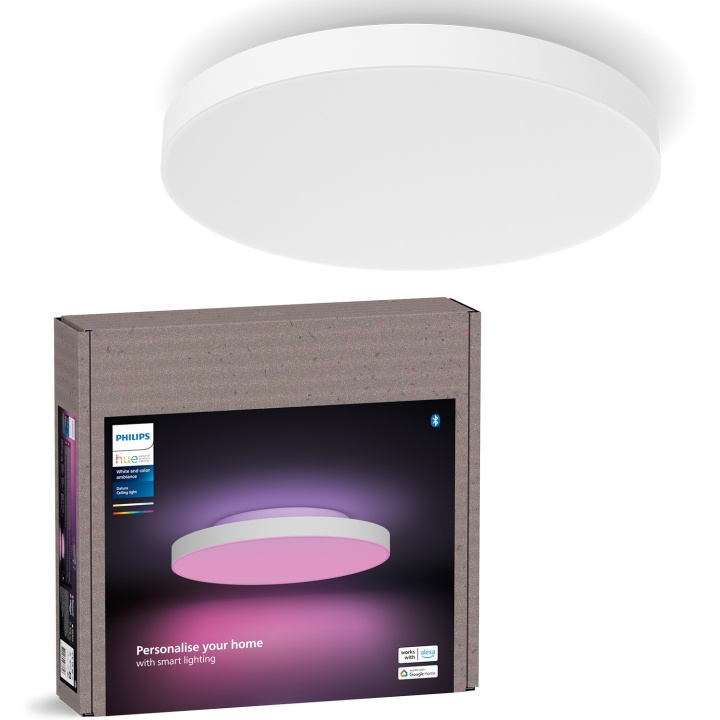 Philips Hue Datura liten takplafond Ø38,4 cm White and color ambiance 3300 lm in de groep HUISHOUDEN & TUIN / Smart home / Slimme verlichting bij TP E-commerce Nordic AB (C81461)