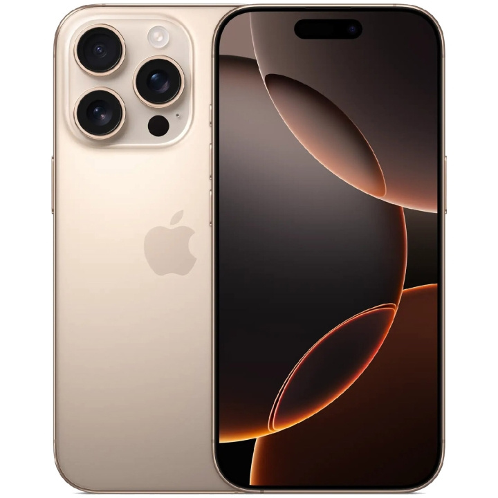 Apple iPhone 16 Pro 128GB Desert Titanium in de groep SMARTPHONE & TABLETS / Mobiele telefoons & smartphones bij TP E-commerce Nordic AB (C81499)