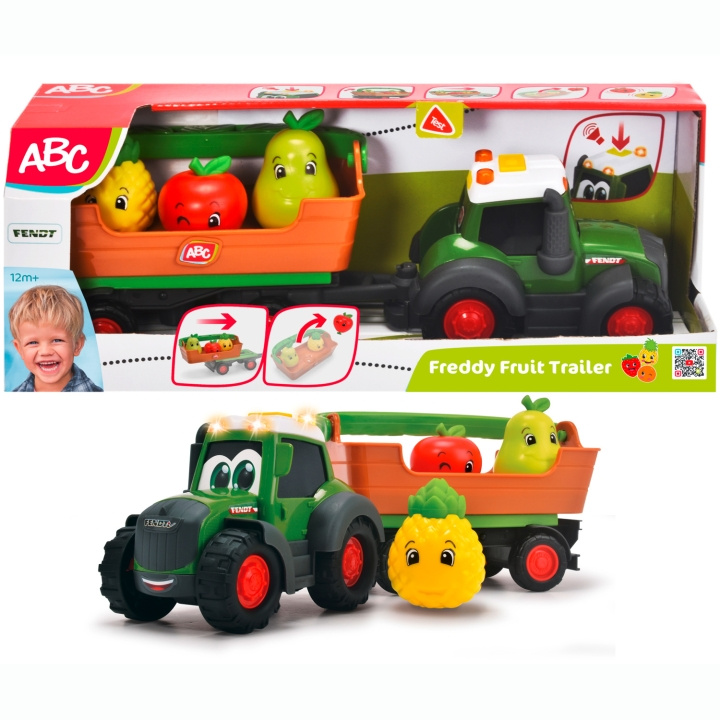 Simba Toys Freddy Fruit - Fendt Leksakstraktor med Släpvagn in de groep SPEELGOED, KINDER- & BABYPRODUCTEN / Speelgoed / Speelgoedauto\'s bij TP E-commerce Nordic AB (C81518)