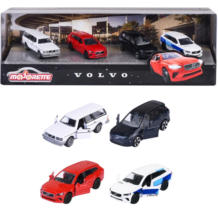 Majorette Volvo Bilar 4-Pack Presentförpackning in de groep SPEELGOED, KINDER- & BABYPRODUCTEN / Speelgoed / Speelgoedauto\'s bij TP E-commerce Nordic AB (C81539)