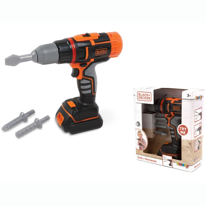 Smoby Black+Decker Elektronisk Skruvdragare in de groep SPEELGOED, KINDER- & BABYPRODUCTEN / Speelgoed / Klein huis en rollenspel bij TP E-commerce Nordic AB (C81543)