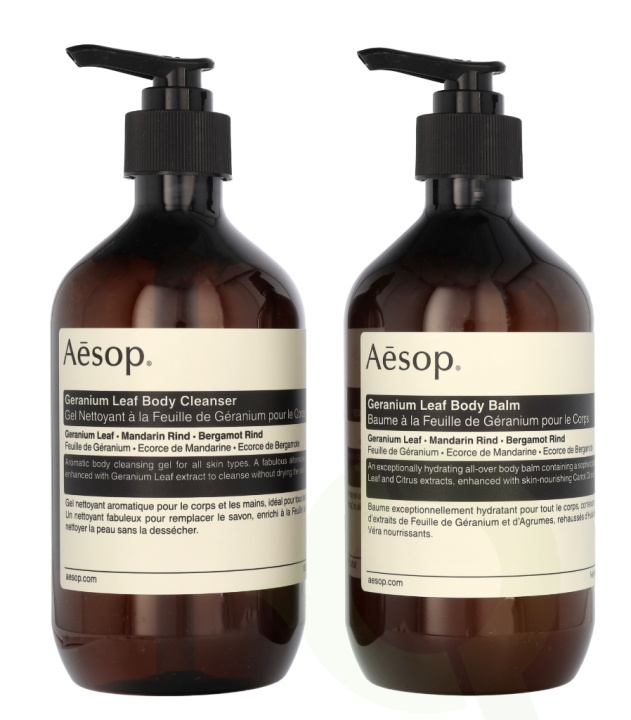 AESOP Geranium Leaf Duet 1000 ml 2x500ml in de groep BEAUTY & HEALTH / Huidsverzorging / Lichaamsverzorging / Bad- en douchegels bij TP E-commerce Nordic AB (C81620)