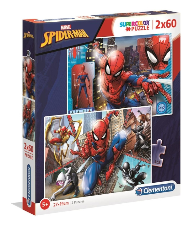 Clementoni 2x60 Puzzels Spider-Man in de groep SPEELGOED, KINDER- & BABYPRODUCTEN / Speelgoed / Kinderpuzzel bij TP E-commerce Nordic AB (C81788)