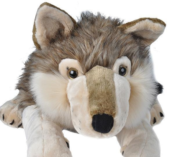 Wild Republic Knuffelkins Jumbo Wolf 76 cm in de groep SPEELGOED, KINDER- & BABYPRODUCTEN / Babyspeelgoed / Knuffels bij TP E-commerce Nordic AB (C81814)