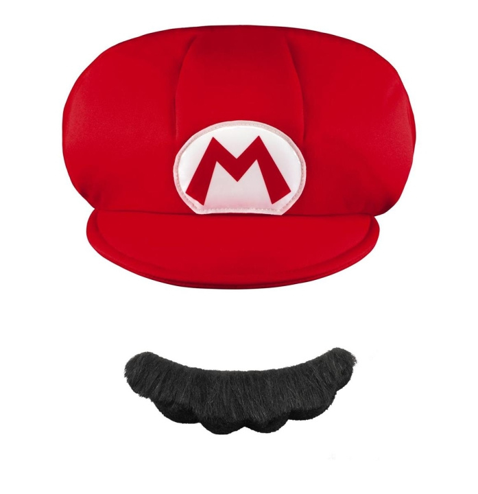 JAKKS Pacific Disguise Super Mario Rollenspel Mario Hoed & Snor in de groep SPEELGOED, KINDER- & BABYPRODUCTEN / Speelgoed / Gemaskered kostuums bij TP E-commerce Nordic AB (C81828)