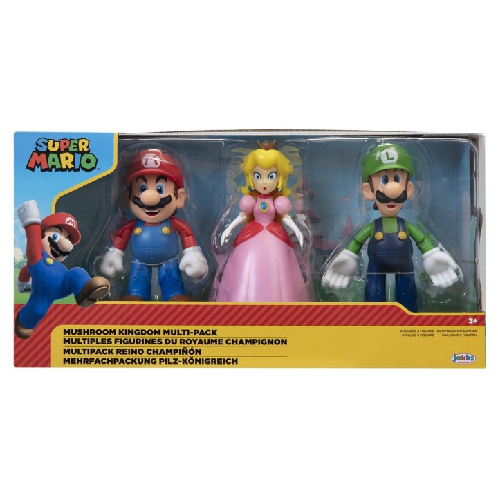 JAKKS Pacific Super Mario 4 Inch Figuur Set Paddenstoelenrijk in de groep SPEELGOED, KINDER- & BABYPRODUCTEN / Speelgoed / Figuren & miniaturen bij TP E-commerce Nordic AB (C81833)