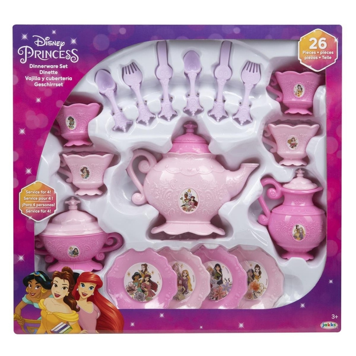 JAKKS Pacific Disney Princess 26-delige serviesset in de groep SPEELGOED, KINDER- & BABYPRODUCTEN / Speelgoed / Keukenspeelgoed bij TP E-commerce Nordic AB (C81836)