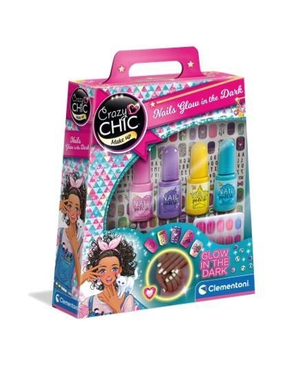 Clementoni Crazy Chic nagels, gloeien in het donker in de groep SPEELGOED, KINDER- & BABYPRODUCTEN / Speelgoed / Ambachten bij TP E-commerce Nordic AB (C81852)