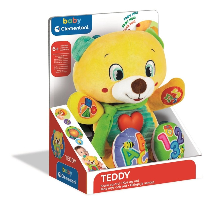 Clementoni Interactieve pluche Teddy (SE/FI/DK/NO) in de groep SPEELGOED, KINDER- & BABYPRODUCTEN / Babyspeelgoed / Activiteitenspeelgoed bij TP E-commerce Nordic AB (C81861)