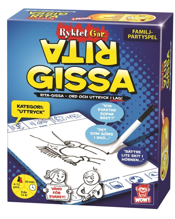 Plasto Ryktet går - Rita & Gissa (SE) in de groep SPEELGOED, KINDER- & BABYPRODUCTEN / Speelgoed / Bordspellen / Familiespellen bij TP E-commerce Nordic AB (C81866)