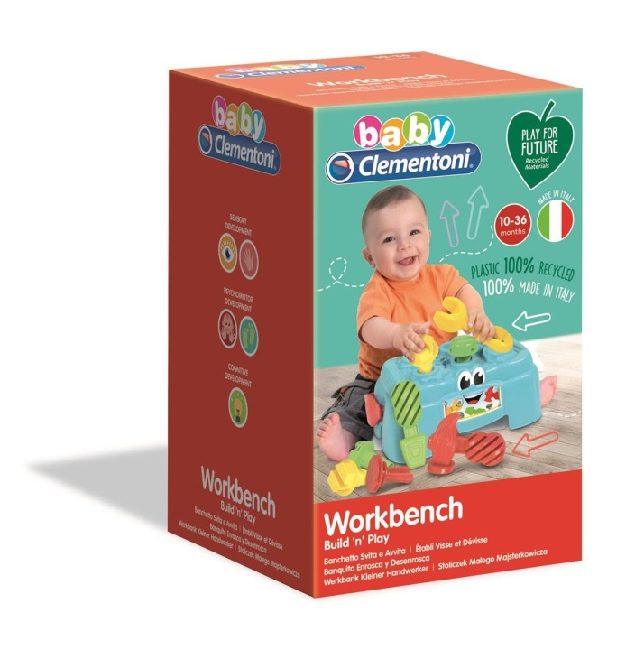 Clementoni Werkbank (100% gerecycled) in de groep SPEELGOED, KINDER- & BABYPRODUCTEN / Speelgoed / Experimenteren en doe-het-zelf bij TP E-commerce Nordic AB (C81869)