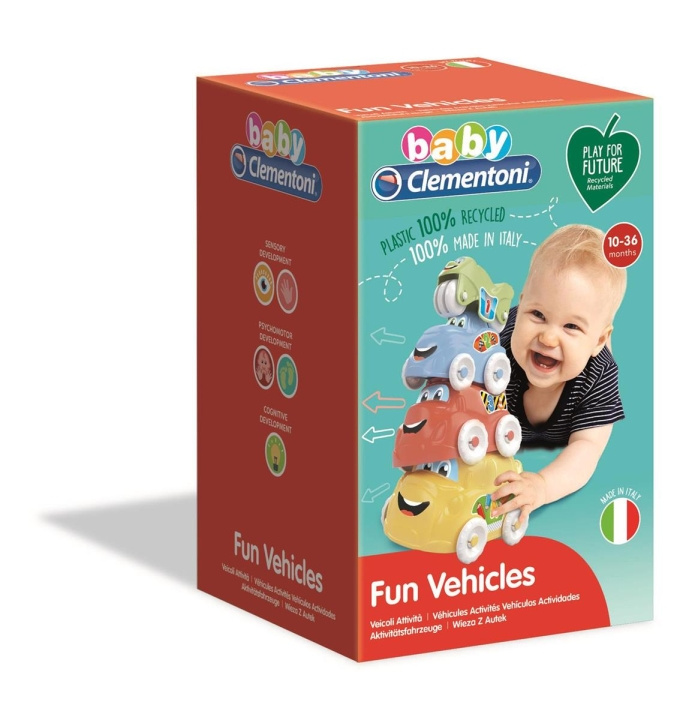 Clementoni Stapelvoertuigen (100% gerecycled) in de groep SPEELGOED, KINDER- & BABYPRODUCTEN / Babyspeelgoed / Activiteitenspeelgoed bij TP E-commerce Nordic AB (C81870)