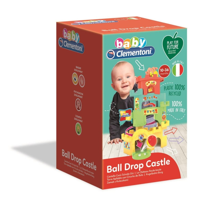 Clementoni Roll & Drop speelkasteel (100% gerecycled) in de groep SPEELGOED, KINDER- & BABYPRODUCTEN / Babyspeelgoed / Activiteitenspeelgoed bij TP E-commerce Nordic AB (C81872)