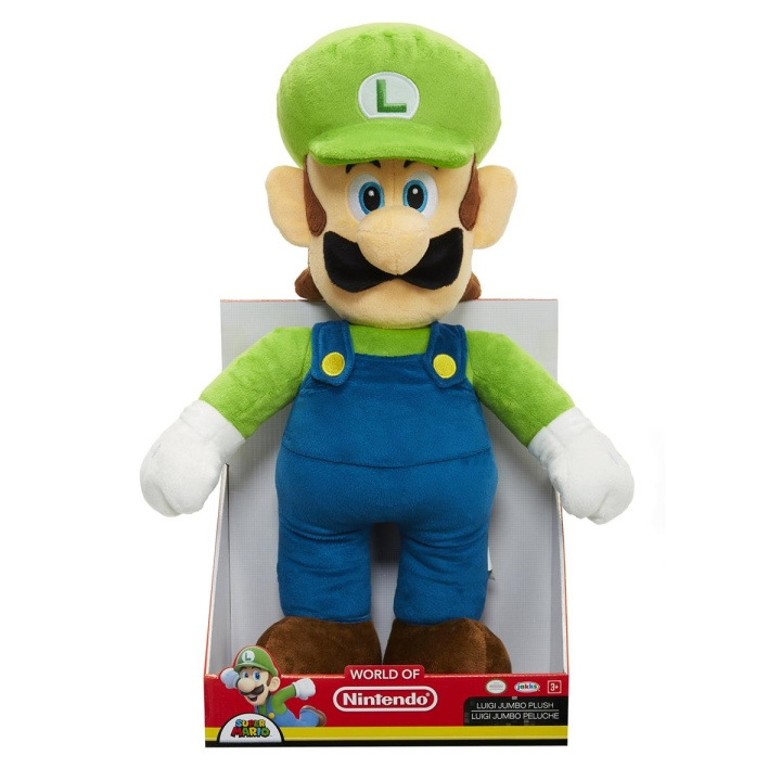 JAKKS Pacific Super Mario Pluche Jumbo Luigi in de groep SPEELGOED, KINDER- & BABYPRODUCTEN / Babyspeelgoed / Knuffels bij TP E-commerce Nordic AB (C81886)