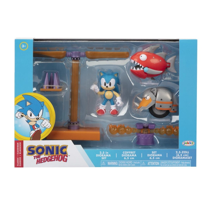 JAKKS Pacific Sonic de Egel 2,5 inch diorama set Classic in de groep SPEELGOED, KINDER- & BABYPRODUCTEN / Speelgoed / Figuren & miniaturen bij TP E-commerce Nordic AB (C81889)