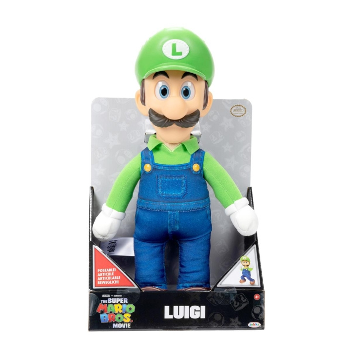 JAKKS Pacific Super Mario Movie Premium Posable Pluche 15 Inch Luigi in de groep SPEELGOED, KINDER- & BABYPRODUCTEN / Babyspeelgoed / Knuffels bij TP E-commerce Nordic AB (C81911)