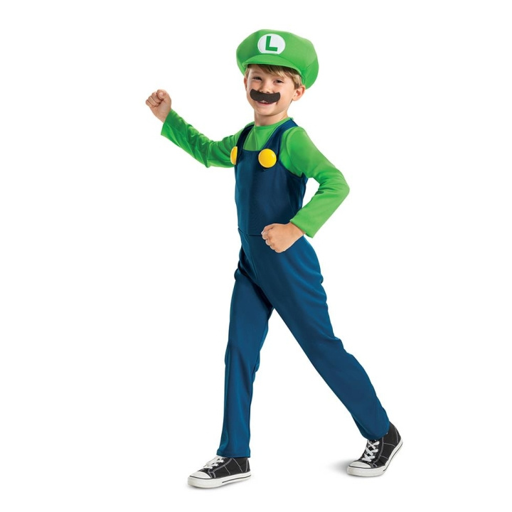 JAKKS Pacific Disguise Super Mario Kostuum Luigi M (7-8) in de groep SPEELGOED, KINDER- & BABYPRODUCTEN / Speelgoed / Gemaskered kostuums bij TP E-commerce Nordic AB (C81918)