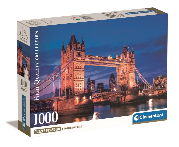 Clementoni 1000 stuks CB High Quality Collection Tower Bridge bij nacht in de groep SPEELGOED, KINDER- & BABYPRODUCTEN / Speelgoed / Puzzels bij TP E-commerce Nordic AB (C81956)