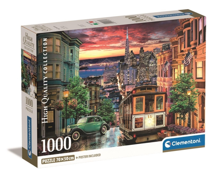 Clementoni 1000 stuks CB High Quality Collection San Francisco in de groep SPEELGOED, KINDER- & BABYPRODUCTEN / Speelgoed / Puzzels bij TP E-commerce Nordic AB (C81960)