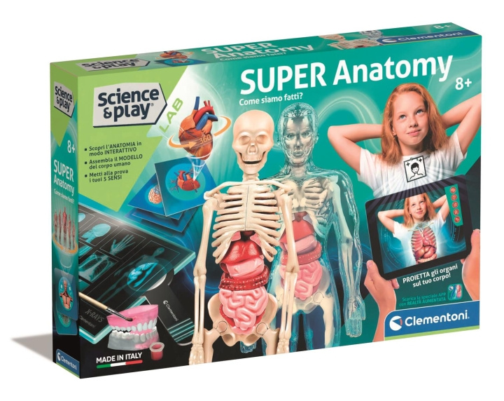 Clementoni Super Anatomie (Scandinavisch) in de groep SPEELGOED, KINDER- & BABYPRODUCTEN / Speelgoed / Experimenteren en doe-het-zelf bij TP E-commerce Nordic AB (C81974)