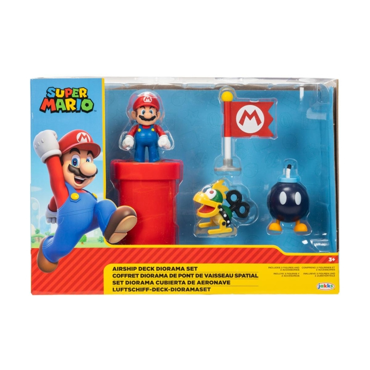 JAKKS Pacific Super Mario 2,5 Inch Diorama Set Luchtschip Dek in de groep SPEELGOED, KINDER- & BABYPRODUCTEN / Speelgoed / Figuren & miniaturen bij TP E-commerce Nordic AB (C81987)