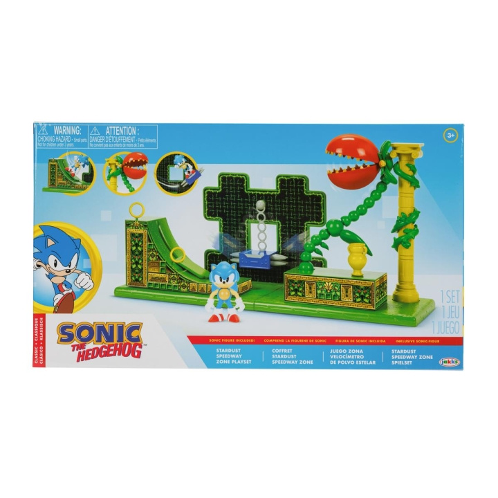 JAKKS Pacific Sonic de Egel 2.5 Inch Speelset Stardust Speedway Zone in de groep SPEELGOED, KINDER- & BABYPRODUCTEN / Speelgoed / Speelgoed bij TP E-commerce Nordic AB (C81990)