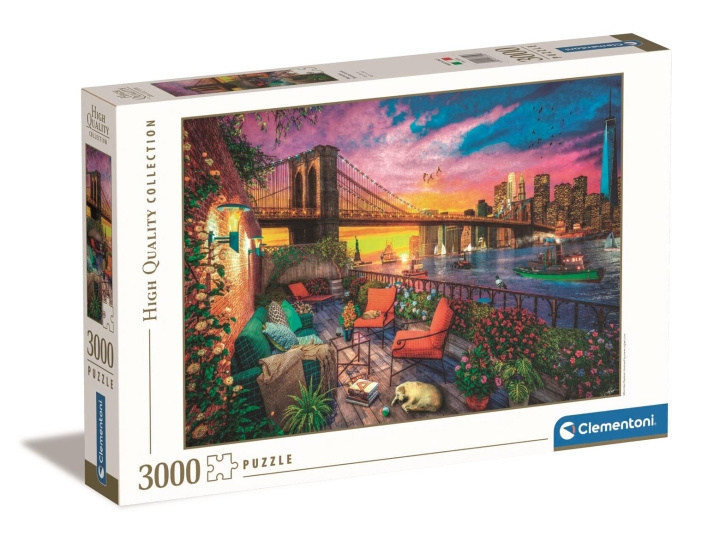 Clementoni 3000 stuks High Quality Collection Manhattan balkon zonsondergang in de groep SPEELGOED, KINDER- & BABYPRODUCTEN / Speelgoed / Puzzels bij TP E-commerce Nordic AB (C82012)