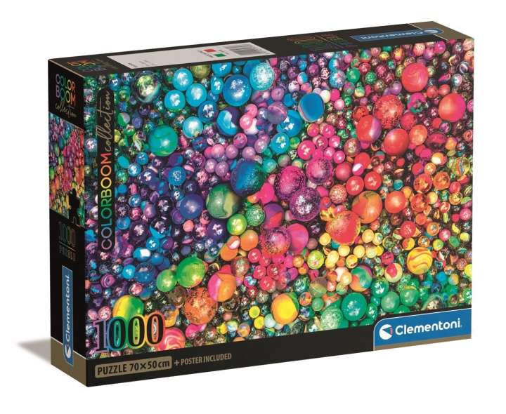 Clementoni 1000 stuks CB High Quality Collection Colorboom knikkers in de groep SPEELGOED, KINDER- & BABYPRODUCTEN / Speelgoed / Puzzels bij TP E-commerce Nordic AB (C82029)