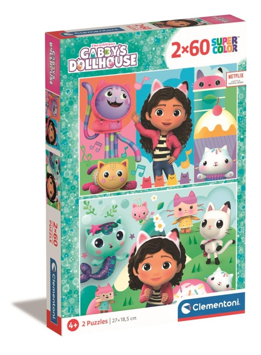 Clementoni 2x60 puzzels Kids Gabby\'s Poppenhuis in de groep SPEELGOED, KINDER- & BABYPRODUCTEN / Speelgoed / Kinderpuzzel bij TP E-commerce Nordic AB (C82050)